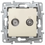 Legrand Etika Сл.кость Розетка TV/SAT 2-х кабельная
