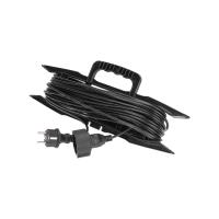 Удлинитель-шнур на рамке ПВС 3х0,75мм², 20м, с/з, 6А, 1300Вт, IP20, черный PROconnect 