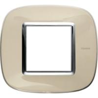 BT Axolute Бежевая карамель Рамка 2 мод эллипс