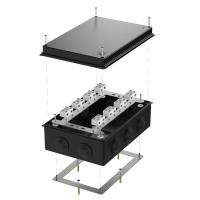 Коробка огнестойкая для о/п 40-0330-FR6.0-4-16-Р Е15-Е60 RAL9005 260х175х90 (7 шт/кор) Промрукав