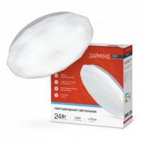 Светильник сд серии DECO 24Вт 230В 6500К 1560Лм 330х55мм ДАЙМОНД IN HOME