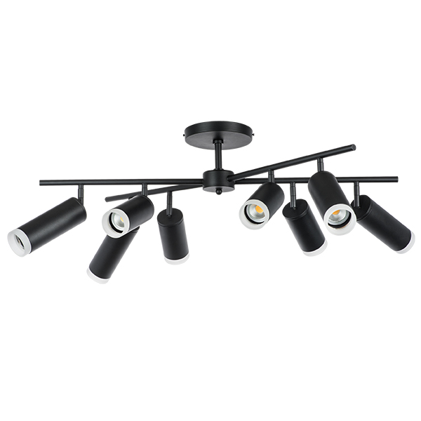 LR7283748740 Люстра RULLO 8х50W GU10 ЧЕРНЫЙ (571728+214437-4+214487-4+202430-8)