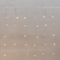 Гирлянда Дождь светодиодный 2х1,5м, эффект мерцания, прозрачный провод, IP44, 230В, диоды ТЕПЛЫЕ БЕЛЫЕ, 150LED NEON-NIGHT