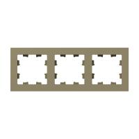 3 - местная рамка, шампань, пластик Эпика EKF