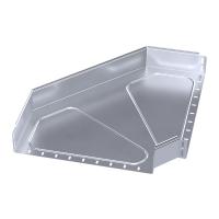 Угол горизонтальный 90 градусов Стандарт INOX (AISI 316) 500х100 Промрукав