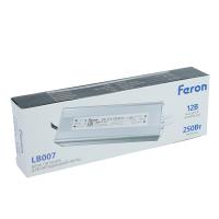Трансформатор электронный для светодиодной ленты 250W 12V IP67 (драйвер), LB007 FERON