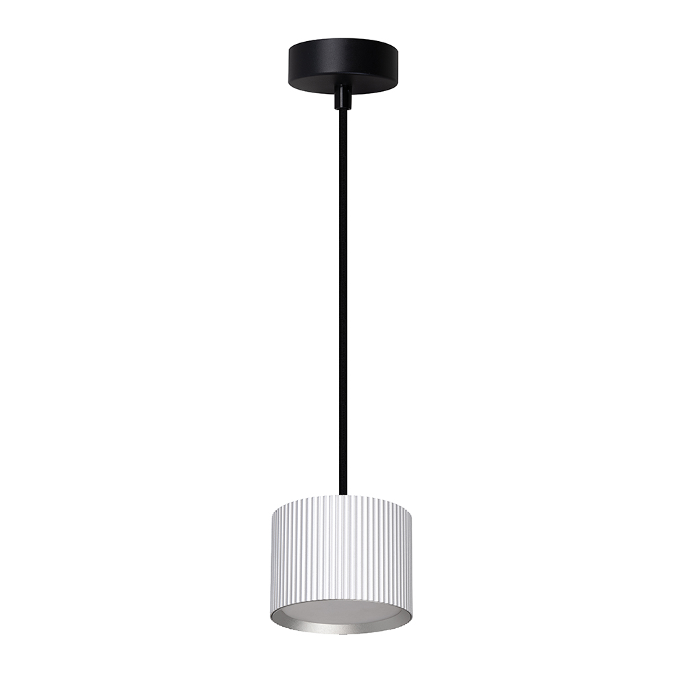 Светильник потолочный Feron Barrel HL4588 ARIA levitation 12W, 230V, GX53, серебро + черный, на подвесе 1,7 м FERON HL4588