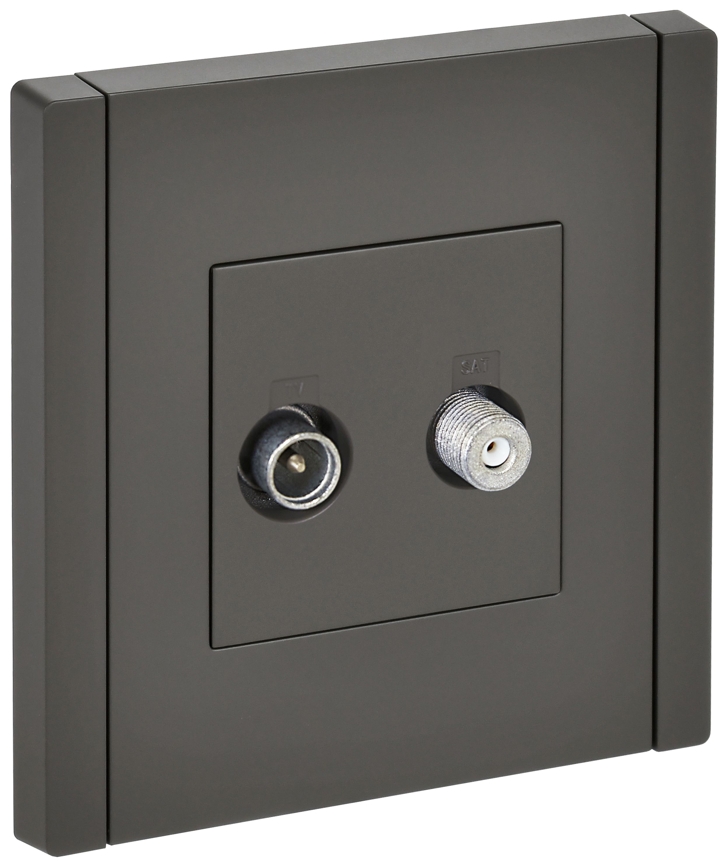 FORTE&PIANO Розетка двойная TV+SAT FP338 серый IEK