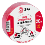 ЭРА ПВХ-изолента 19мм*20м красная (10/200/6400)