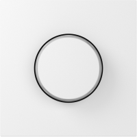 Накладка для светорегулятора поворотного, матовый белый, серия S08