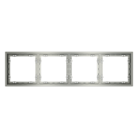 Рамка пластиковая VOLTUM S70 на 4 поста, (сталь)