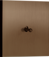 Переключатель на 1 тумблер, каплевидный, 10AX 250V, бронза, серия N96