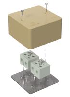 Коробка огнестойкая для кабель-канала 40-0460-FR16.0-4 Е15-Е120 RAL1001 85х85х45 (44 шт/кор) Промрукав
