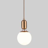 Подвесной светильник со стеклянным плафоном 50151/1 латунь