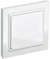 BRITE Выключатель 1-клавишный 10А в сборе ВСР10-1-0-БрБ белый IEK