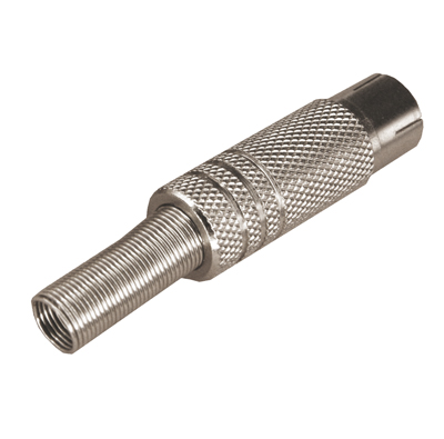 TV-разъем гнездо никелированный c пружиной PROconnect