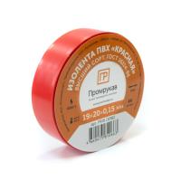 Изолента ПВХ красная 0,15 x 19 мм х 20 м Промрукав