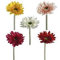 714184 Цветок искусственный Гербера  H35 cм  5в.