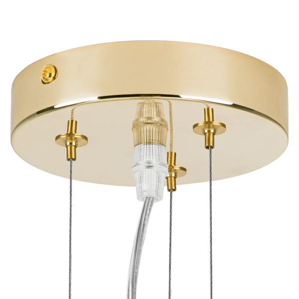 758082 Люстра подв. DIAFANO 8х40W G9 ЗОЛОТО/БЕЛЫЙ