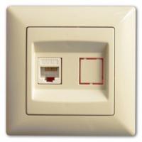 VS2812130 Розетка компьютерная (1ad.cat 5) крем