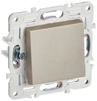 SKANDY Выключатель 1-клавишный кнопочный 10А SK-V14Sh шампань IEK