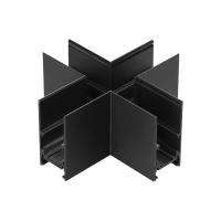 135172 SHINO NT23 055 черный Соединитель для низковольтного шинопровода "X-образный" IP20 FLUM