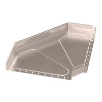 Угол горизонтальный 90 градусов Стандарт INOX (AISI 409) 500х80 Промрукав