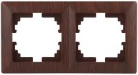 Рамка для розеток и выключателей Intro Solo 4-502-10 на 2 поста, СУ, венге