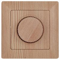 4-401-11 Intro Светорегулятор поворотный, 600Вт 230В, СУ, Solo, сосна (10/100/2500)