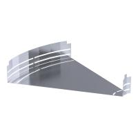 Угол горизонтальный изменяемый 0-45 градусов Стандарт INOX (AISI 316) 600х100 Промрукав