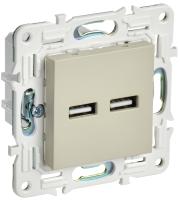 SKANDY Розетка USB A+A 3,1А SK-R15B бежевый IEK