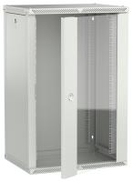 ITK LINEA W Шкаф настенный 18U 600х450мм дверь стекло серый 2.0