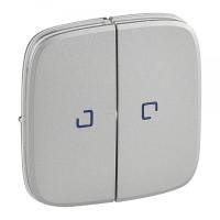 Legrand Valena ALLURE Алюм Клавиша 2-ая с подсветкой/индикацией