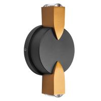 380623 Светильник DITO 2х1W LED 220LM G ЧЕРНЫЙ/ЗОЛОТО 4000K