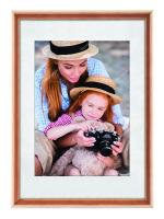 Фоторамка Image Art С20 40х50 деревянная из сосны, цвет натуральный с частичным затемнением, вставка-прозрачный пластик