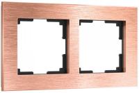 W0021712/ Рамка на 2 поста Aluminium (бронза)