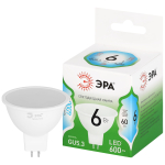 LED MR16-6W-840-GU5.3 GL  Лампа светодиодная ЭРА GREEN LINE LED MR16-6W-840-GU5.3 GL 6Вт софит яркий белый свет GU5.3