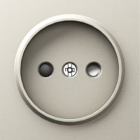 Накладка для розетки без заземления, со шторками 16A 250 В~, матовый кашемир, серия A07