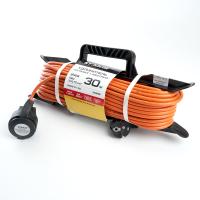 Удлинитель-шнур на рамке 1-местный c/з Stekker, HM02-01-30, 30м, 3*0,75, серия Home, оранжевый