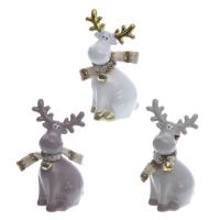 742797 Фигурка декоративная Олень  L7 W5 5 H14 14 см  3в.