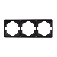 Рамка ROUND 3-постовая оникс KRANZ