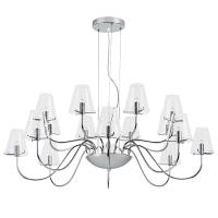758164 Люстра подв. DIAFANO 16х40W G9 ХРОМ/ПРОЗРАЧНЫЙ