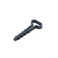 Дюбель-хомут для плоского кабеля 6-14 мм черный (10 шт/уп) Промрукав