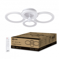 Светильник сд ELEGANT BLISS-W 90Вт 230В 3000-6500K 7000Лм 610х400х130мм c пультом ДУ белый IN HOME