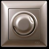 VS2825127 Светорегулятор 1000Вт с подсветкой бежевый металлик