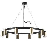 LR0203100 Люстра RULLO 10х50W GU10 ЧЕРНЫЙ/БРОНЗА (571020+214431-10+202430-10)