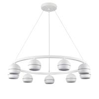 8254/9 COMFI LN25 204 белый металл Светильник подвесной LED GX53 8*7W 220V LUAZANA