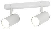 Светильник настенно-потолочный спот ЭРА OL35-2 WH MR16 GU10 IP20 белый хром