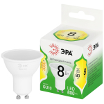 LED MR16-8W-830-GU10 GL  Лампа светодиодная ЭРА GREEN LINE LED MR16-8W-830-GU10 GL 8Вт софит теплый свет GU10