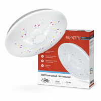 Светильник сд серии DECO 48Вт 230В 6500К 3120Лм 380х55мм КАРУСЕЛЬ IN HOME